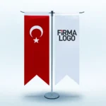 Masa Bayrağı T Kırlangıç Kesim Logolu