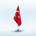 Tekli Türk Masa Bayrağı
